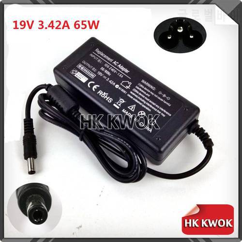 Wholesale 10pcs 19V 3.42A 5.5*2.5mm Laptop AC Adapter Suitable For lenovo/asus/toshiba/benq Notebook Supply Charger Free Ship