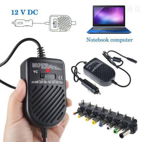 High Quality 80W Universal Notebook PC Computer Car Charger 8 DC Plug Power Adapter Power Supply for Laptop Laptop