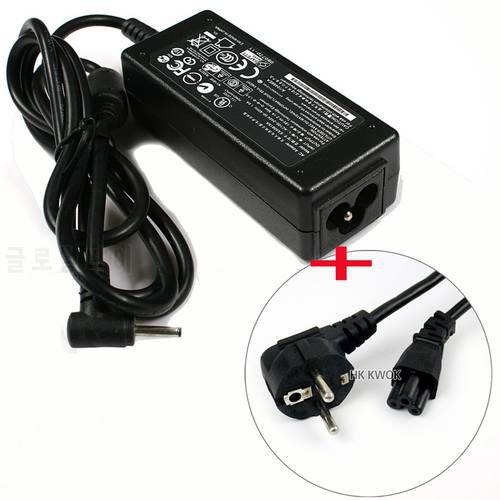 19V 2.1A AC Power Adapter + EU Cord For asus Eee PC 1001 1001P 1005 1005HAB 1008HA 1011PX 1015PW 1015PX 1015PEB 1005HA 1005PE