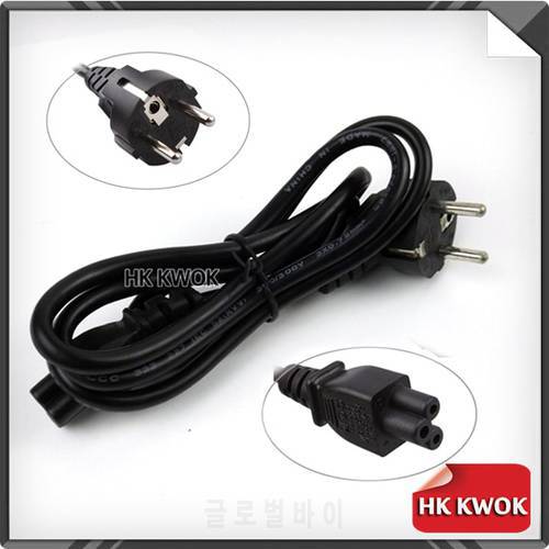 Free DHL/Fedex 50pcs 1.2M 3 Prong EU plug Laptop PC AC Power Cord Cable for Toshiba HP Acer Asus Dell Samsung EUROPEAN