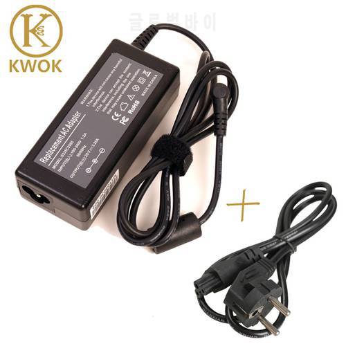 EU Power Cord + Laptop Adapter Charger for lenovo g570 20V 3.25A 65W for lenovo charger notebook g550 G360A G430 G450 G460