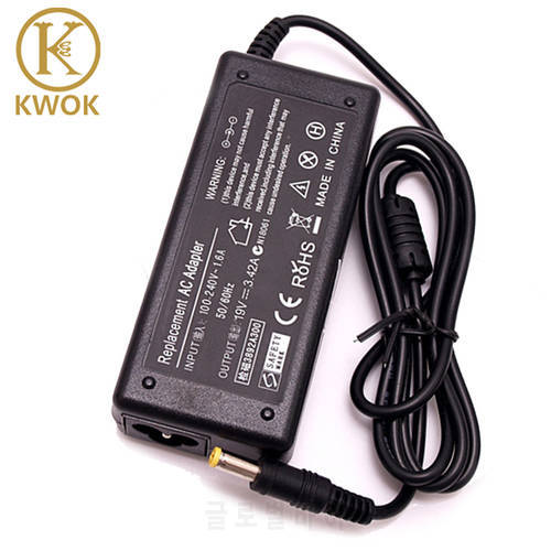 New 19V 3.42A 5.5x1.7mm AC Laptop Charger Adapter For Acer Aspire 5315 5735 5920 5535 5738 6920 7520 SADP-65KB Pa-1650-02 1690