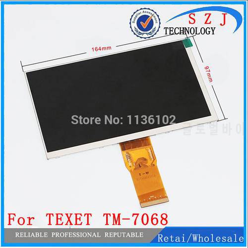 New 7&39&39 inch LCD Display For TEXET TM-7068 X-pad iX 7 3G Tablet inner LCD screen Matrix panel Glass Replacement Free Shipping