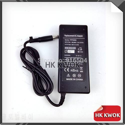 5pcs 19V 4.74A 7.4*5.0mm AC Adapter Laptop Power Charger For hp DV3 DV4 DV5 DV6 4410S 4411 4320S 4411S 4510S 4520S Adapter