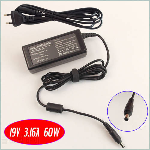 For Samsung NP300E5A NP300E5A-A01U NP300V5A NP350U2B Laptop Battery Charger / Ac Adapter 19V 3.16A 60W