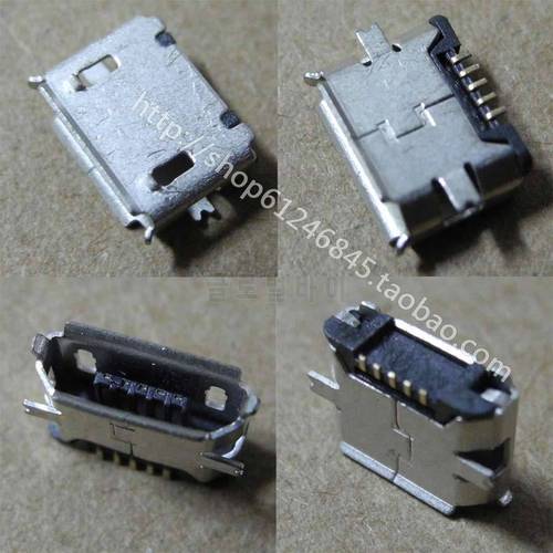 free shipping New mobile phone Micro Micro USB interface to charge 5-pin data interface plug the end all copper