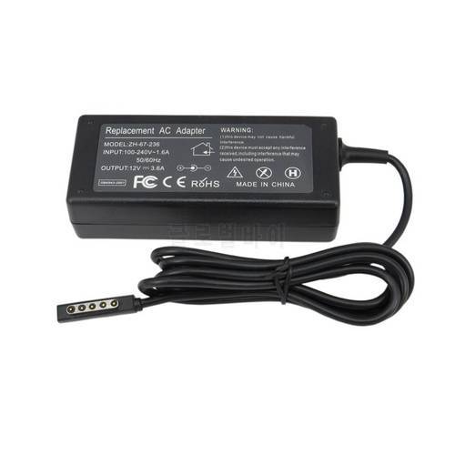 High Quality 12V 3.6A Laptop AC Power Adapter Cord Wall Charger EU US Plug for Microsoft Surface Pro 2 Pro 1 Pro1 Pro2 RT