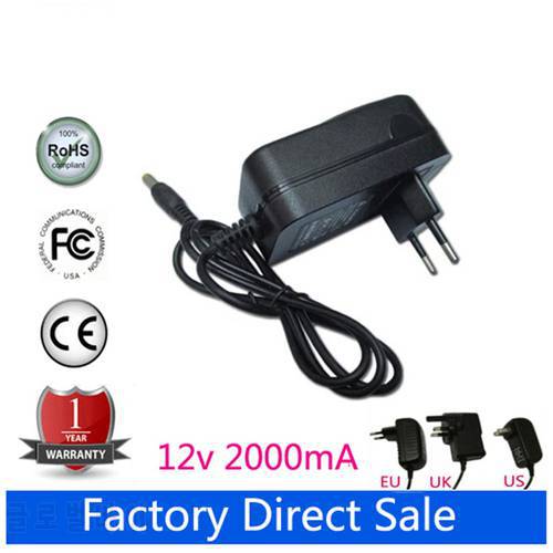 12V 2A EU AC Home Adapter Power Supply Wall Charger for hannspreee HSG1164 Tablet