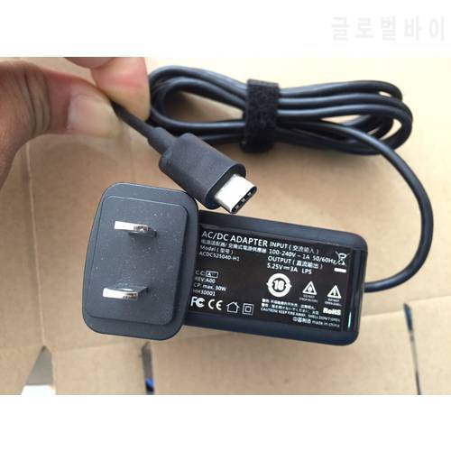 5.25V 3A USB-C TYPE-C Ac Power Adapter Battery Charger For HP PROMO 608 G1 Z8500 7.86 EAGLE PRT 1.0 4GB/64 4GB/128 HSPA PC