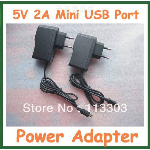 2pcs 5V 2A Mini USB Port Charger Power Adapter for Tablet PC Freelander Q20 Onda Vi10 AC 100V-240V Power Supply