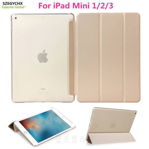 For iPad Mini 1 2 3 Case PU leather Ultra Slim Magnet Sleep Wake up Smart Cover Shell for iPad Mini 4 Mini 5 Case 2019 Funda