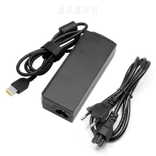 EU Plug 20V 4.5A 90W Square Needle Laptop AC Adapter Charger Cable For Lenovo Hot Dropshipping