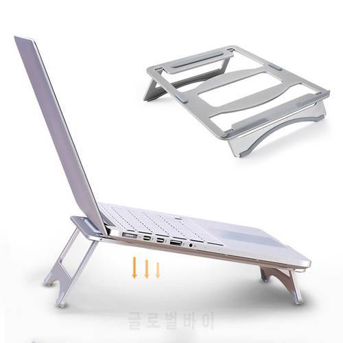 Portable Folding Laptop Stand Aluminum Lapdesk Notebook Cooling Stand Angle Adjustable Holder for Macbook Air Pro 11-15.6 Inch