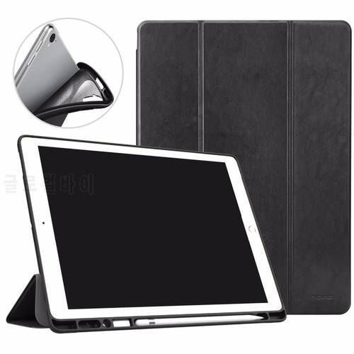MoKo Case for iPad Pro 12.9 2017/2015 with Apple Pencil Holder - Slim Lightweight Smart Shell Stand Cover Case with Auto Wake