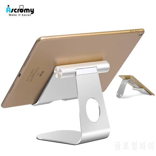Ascromy Tablet Stand For iPad Pro 2020 Adjustable Aluminum Metal Desktop Holder For iPhone iPad Air mini Samsung Tab Accessories