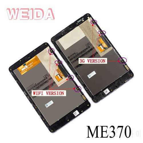 WEIDA For Asus Google Nexus 7 Me370 1st Gen Nexus7 2012 LCD Touch Screen Assembly Frame ME370T ME370TG