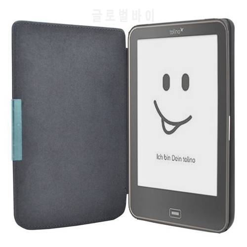 e-book Reader Cover For Tolino vision 1/2/3/4 e book reader 6 inch PU Leather case Free shipping