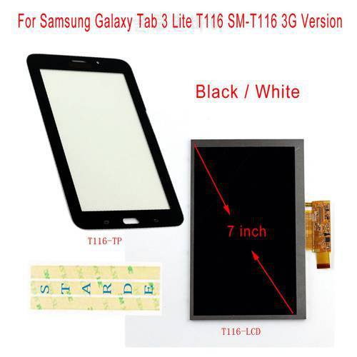 Starde LCD for Samsung Galaxy Tab 3 Lite T116 SM-T116 3G Version LCD Display Touch Screen Digitizer Sense with Free Tools