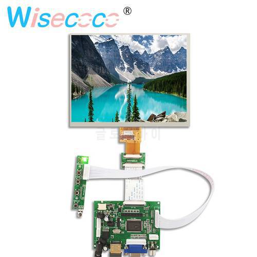 8 inch LCD display screen 1024*768 tablet HJ080IA-01E HE080IA-01D Control Driver Board Audio For Raspberry pi 3B 2 1 VGA AV