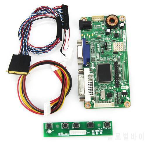 For B156XW02 V.2 BT156GW01 v4 (VGA+DVI) M.RT2261 LCD/LED Controller Driver Board LVDS Monitor Reuse Laptop 1366x768
