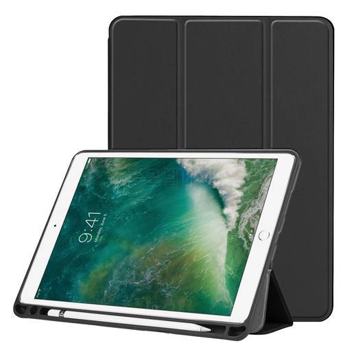 Smart Slim TPU Leather Case for New iPad Air 3 2019 10.5 inch With Pencil Holder cover for ipad pro 10.5 2017 2015 case+film+pen
