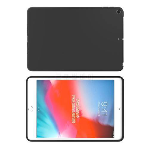 black matte Skid-proof Soft TPU Transparent Silicone Clear Case Cover for iPad Mini 5/iPad Mini 2019