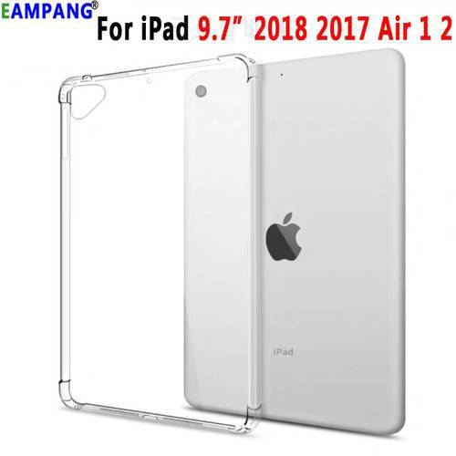 EnvironmentallyFriendly Clear Resistance Cover Case for Apple iPad 9.7 2017 2018 Air 1 2 5 6 5th 6th Generation Coque Funda