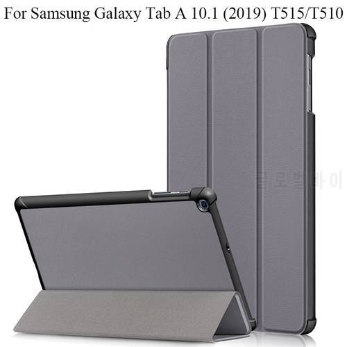 For Samsung Galaxy Tab A 10.1 2019 Case Tri-Fold Flip Stand Magnetic Cover TabA 10.1