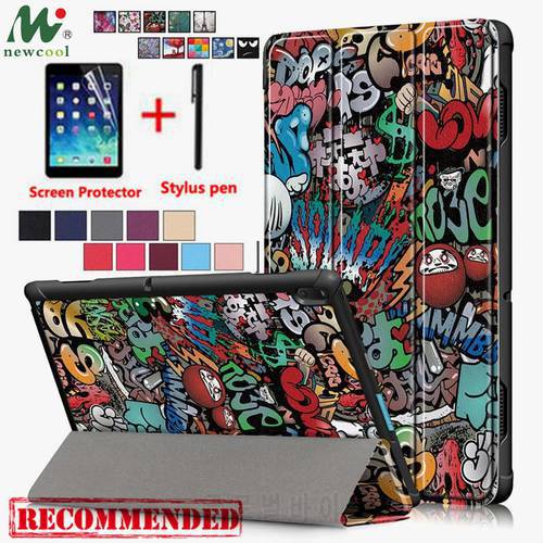 Newcool Slim Magnetic Folding Case Cover for Lenovo Tab E10 TB-X104F TB X104F PU Leather Stand Cover TabE10 inch Protective Case
