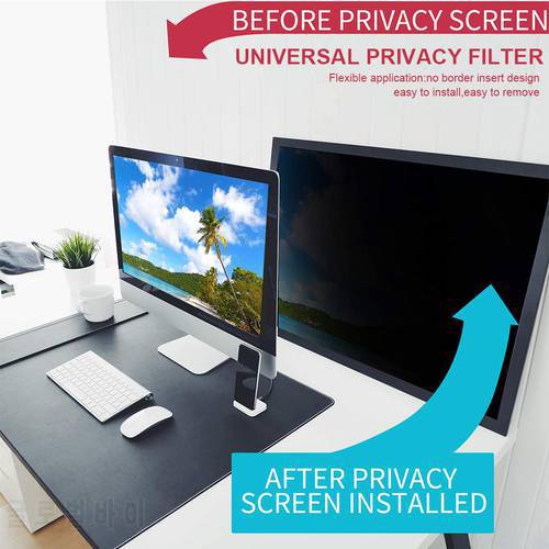 Anti-Peep Protection Film Privacy Filter 17-20 Inch Computer Monitor Desktop Computer l Screen Security Message note size