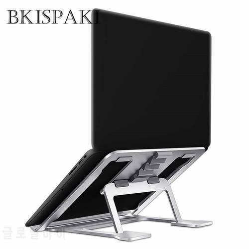 Folding Portable Metal Laptop Stand Viewing Angle 6 Height Adjustable Desktop Aluminum Alloy Bracket Support 10-17inch Notebook