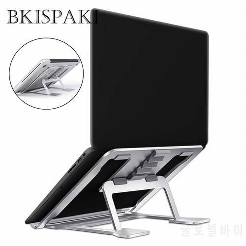 Aluminum Alloy Laptop Cooling Holder Desktop Ergonomics Heighten Notebook Folding Portable Lapdesk for MacBook Air Pro Stand