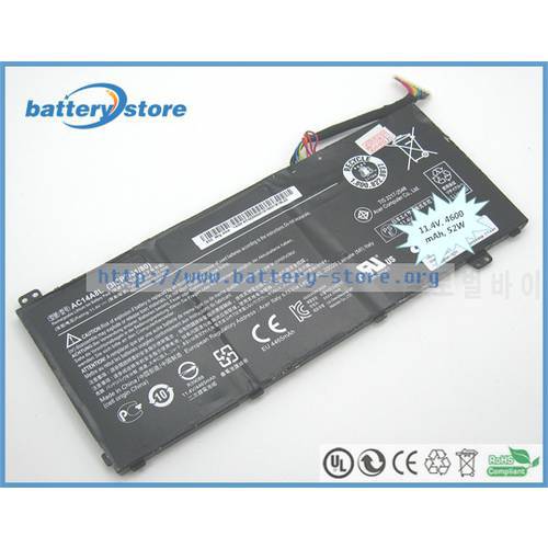 Genuine laptop battery AC14A8L for ACER Aspire Nitro VN7-791G , VN7-792G , VN7-791G-72CZ , VN7-791G-70BU , VN7-791G-74HT ,52W