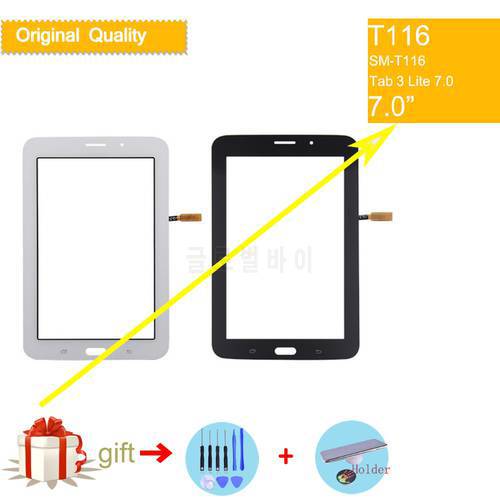 original Touchscreen For Samsung Galaxy Tab 3 Lite 7.0 SM-T116 T116 Tab3 Touch Screen Digitizer Front Glass Touch Panel Touches