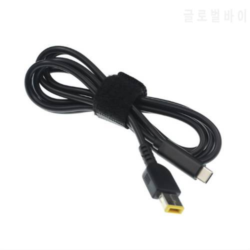 Type C USB-C Input to Rectangle Power PD Charge Cable for ThinkPad X1 Carbon