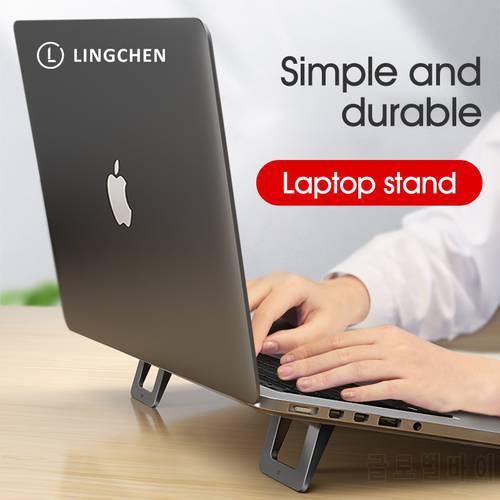 LICHEERS Laptop Stand for MacBook Pro Universal Desktop Laptop Holder Mini Portable Cooling Pad Notebook Stand for Macbook Air