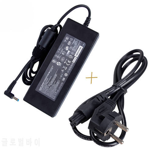 19.5V 7.7A 150W Replacement AC Adapter Charger for HP Connector 4.5mm*3.0mm Laptop Adapter Charger + EU Power Cord EU Plug Cable