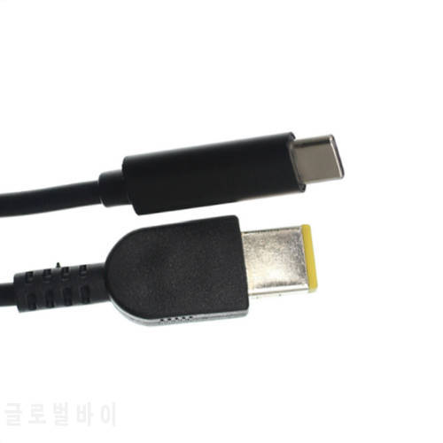 PD Type C USB-C Input to Rectangle 11.0*4.5mm Power PD Charge Cable for ThinkPad X1 Carbon