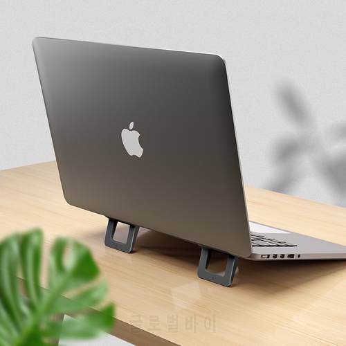 LICHEERS Laptop Holder for MacBook Pro ABS TPU Mini Stand Desktop Laptop Stand Portable Cooling Pad Notebook Stand for Macbook
