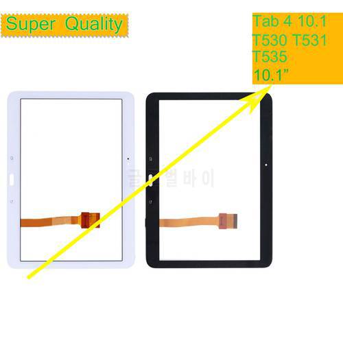 10Pcs/Lot For Samsung Galaxy Tab 4 10.1 T530 T531 T535 Touch Screen Digitizer Panel Sensor LCD Front Outer Glass Touchscreen