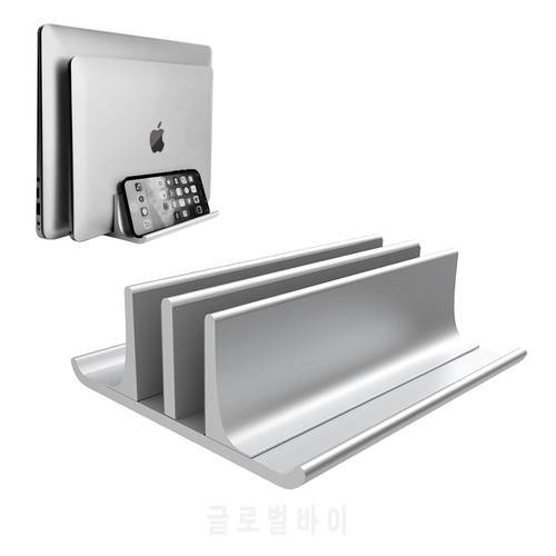 Adjustable metal stand laptop stand, new design 2 slot aluminum alloy desktop double stand