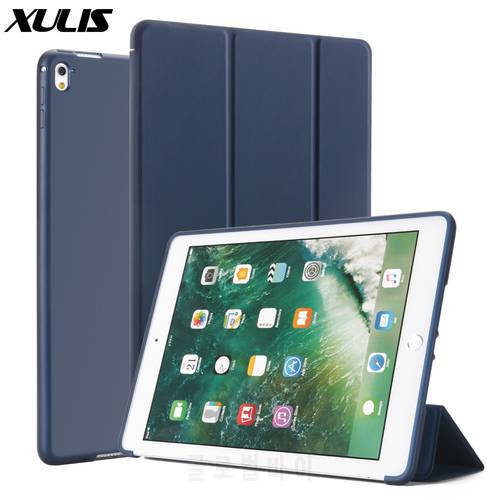 For iPad Pro 9.7 Case 2016 A1673/A1674 Smart Cover Trifold Stand Shockproof Case for Apple iPad Pro 9.7 inch Case PU Leather