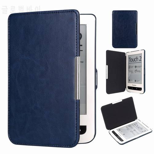 1pc Protective shell for pocketbook basic touch lux 2 614/615/624/625/626 pocketbook 626 plus pu leather ereader case