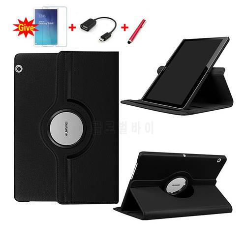 360 Degree Rotating Litchi case For Huawei MediaPad T3 10 AGS-W09 AGS-L09 AGS-L03 9.6