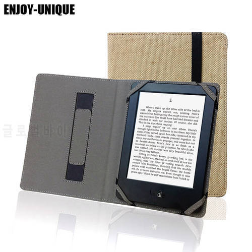 Natural Hemp Case For Kindle Paperwhite 6 / 7 Generation eBook Reader Cover Linen Protective Holster pouch Case