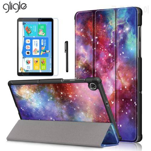 Gligle Print Magnet close Stand Leather Case cover for Lenovo Tab M10 FHD Plus TB-X606F TB-X606X Full body protective shell