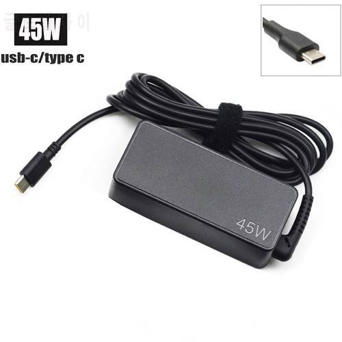 45W Type USB C Laptop Charger for Lenovo Chromebook c330 s330 c340 s340 100e 300e 500e Series ThinkPad T480 T480s T580 T580s