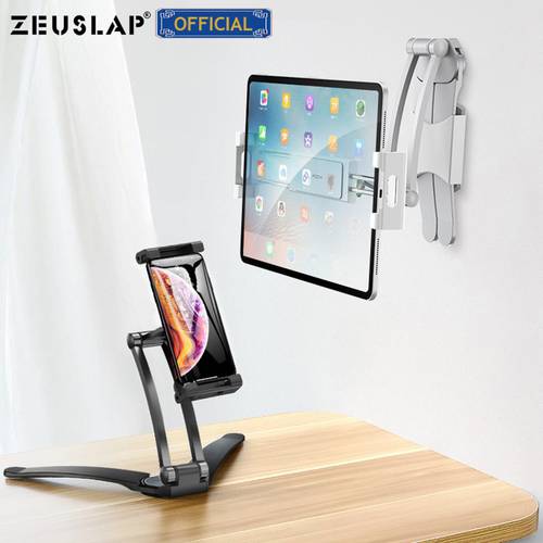 Desk Mount Holder Tablet Stand For iPad Pro 11 10.5 10.2 9.7 mini Universal Phone Holder For Xiaomi Samsung Tablet