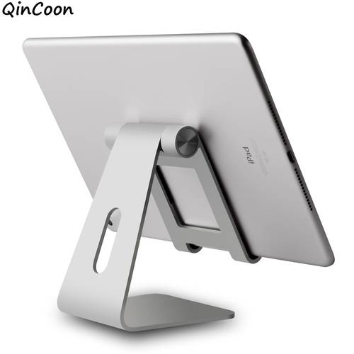 Adjustable Aluminum Tablet Stand Multi-Angle Non-Slip Desk Tablet/Phone Holder for iPad Tab Kindle Nintendo Switch (Up to 12.9