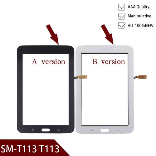 100% Original New T113 Touch Screen panel for Samsung Galaxy Tab 3 Lite 7.0 SM-T113 LCD Display Touchscreen Glass Replacement